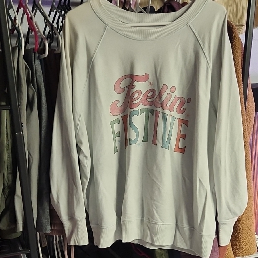 Maurices Light Gray Sweatshirt